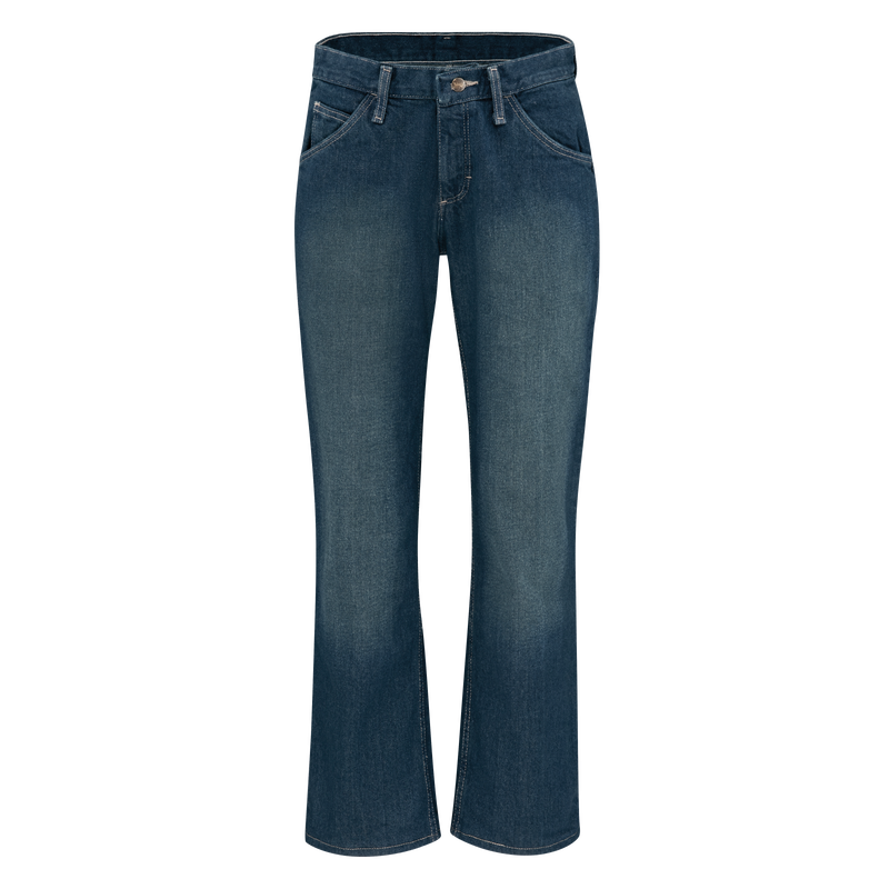 Bulwark 28 X 30 Blue Denim Cotton Flame Resistant Denim Jeans With Button Closure 